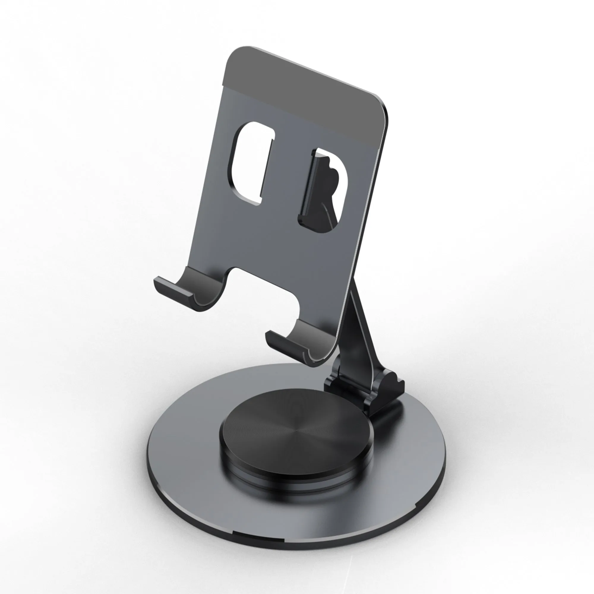 019 Aluminum Alloy Phone Tablet Mount Stand 360 Degree Rotation Desktop Holder for 4.7 - 12 inch Device