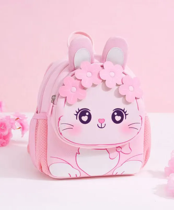 2024 New Pink Kids Girls Floral Princess Backpack Bag IU001