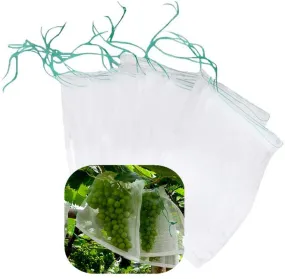 20Pcs Fruit Protection Nylon Mesh Net Bags with Drawstring-XL