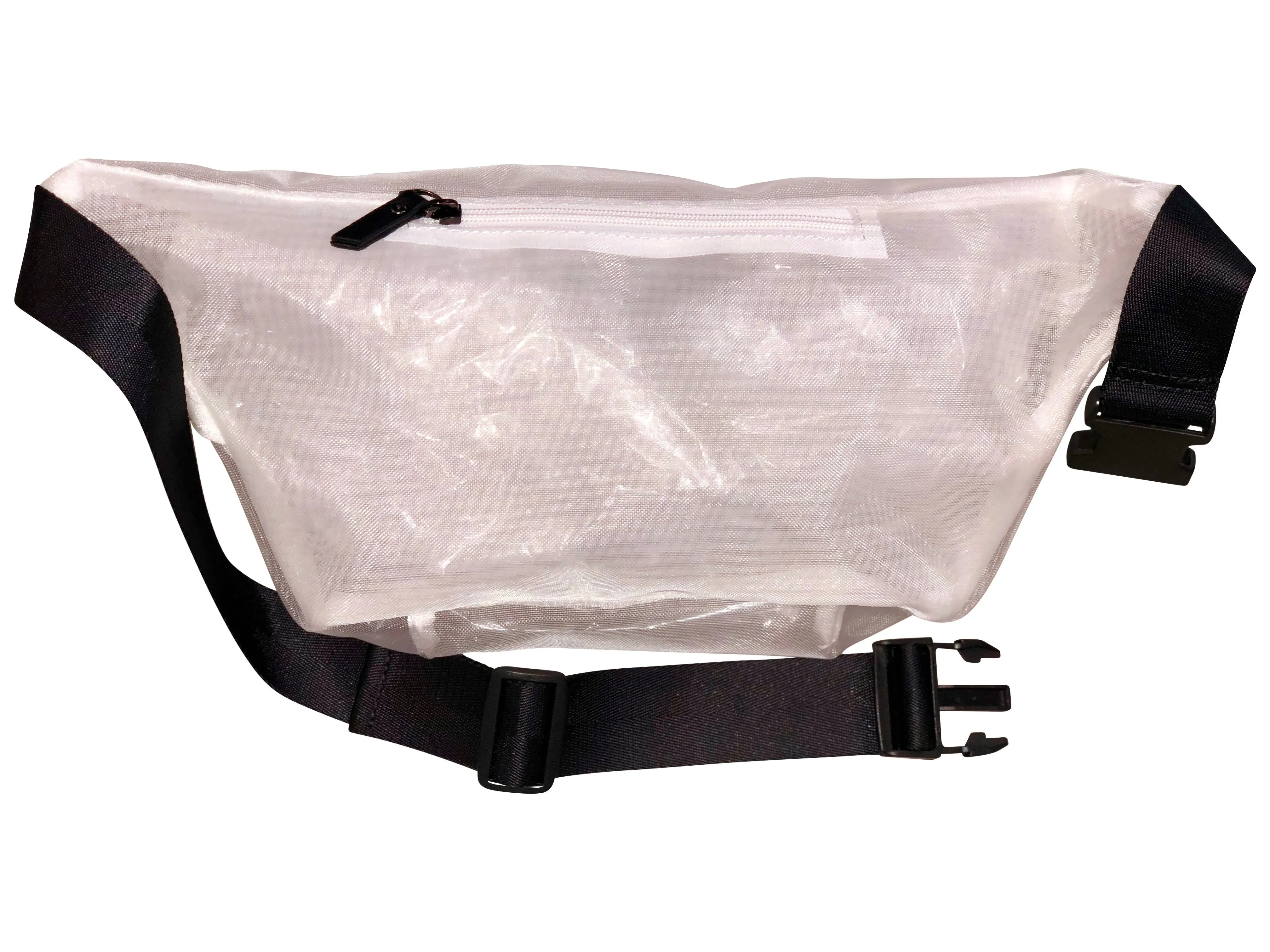 8586: TRANSPARENT MESH CROSSBODY BAG