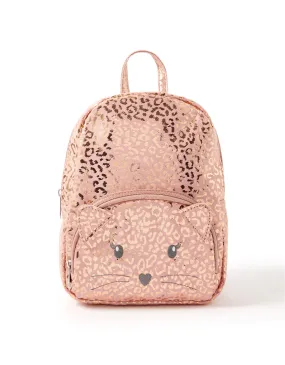 Accessorize Girl Cat Leopard Print Backpack