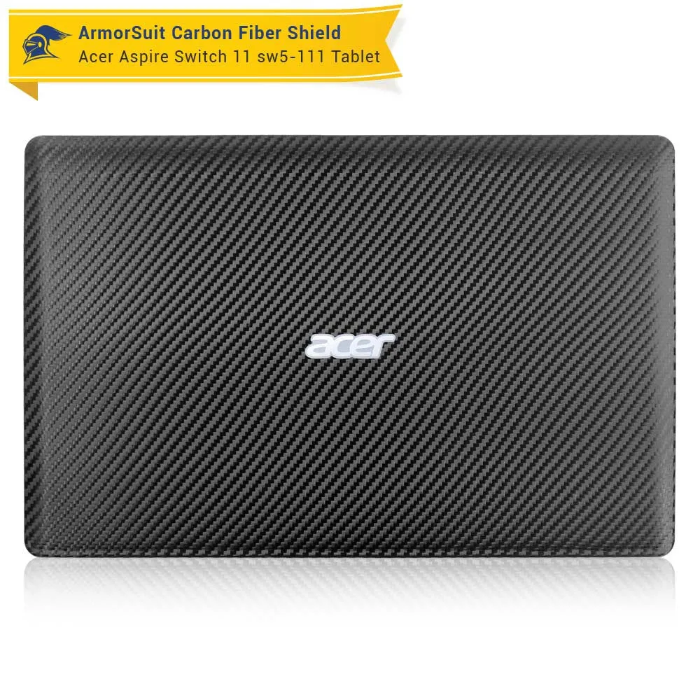 Acer Aspire Switch 11 (SW5-111) Screen Protector   Black Carbon Skin Protector  (Tablet & Keyboard)