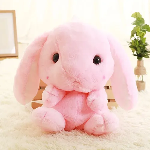 Adorable Long-Eared Rabbit Plush Backpack - Cute Kawaii Accessory