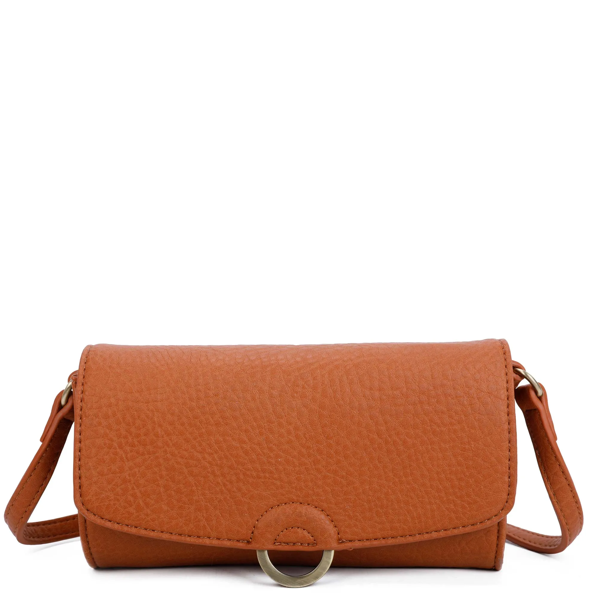 Agnes Wallet Crossbody - Milk Chocolate