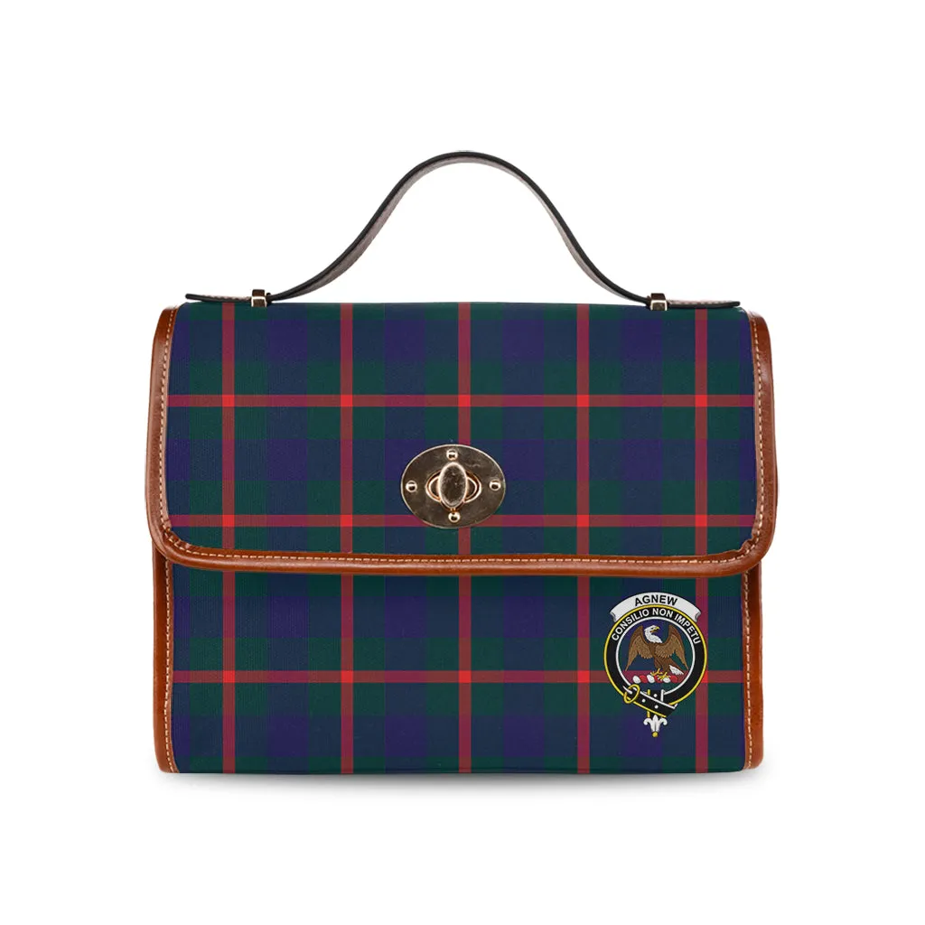 Agnew Tartan Waterproof Canvas Bag with Family Crest