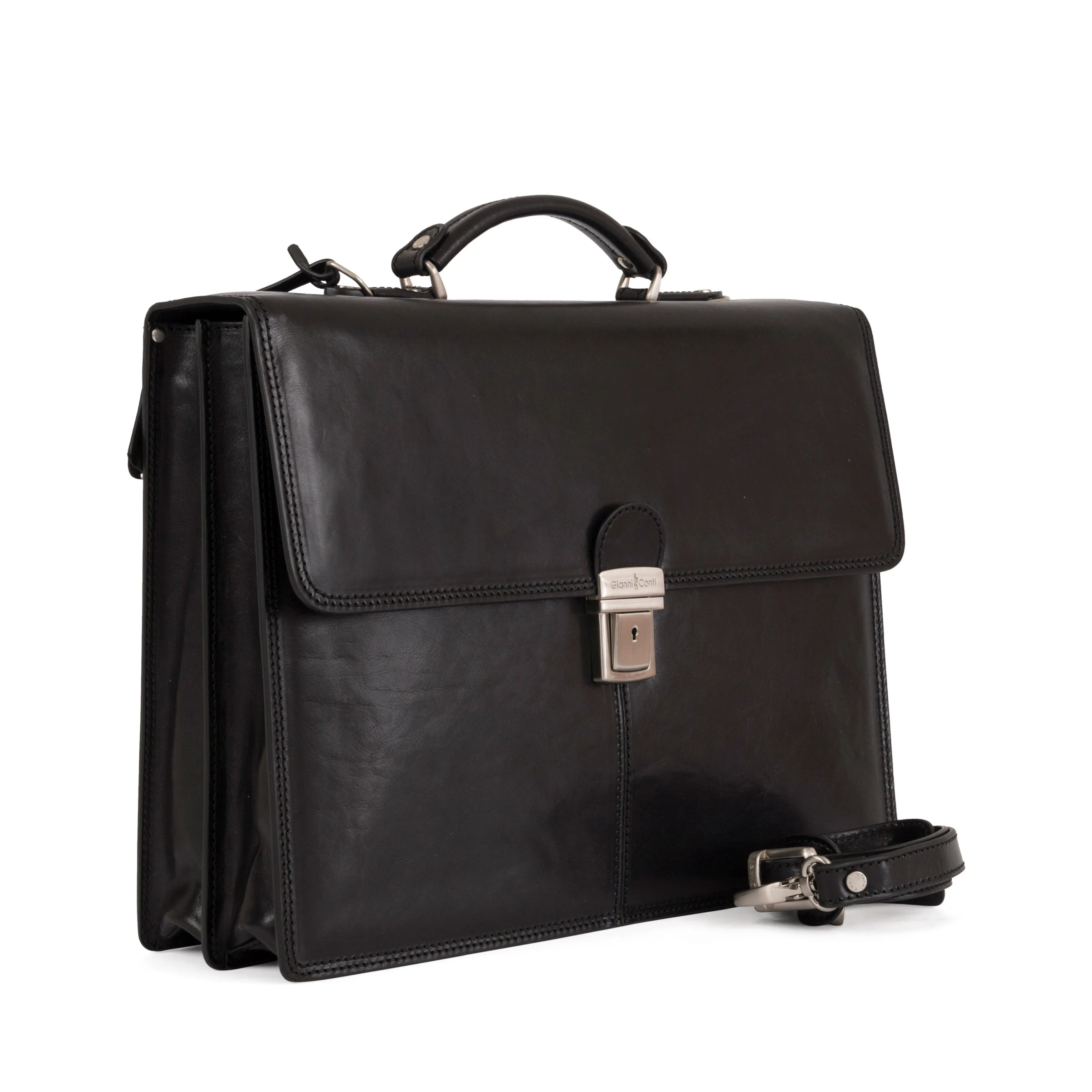 ALEXIS Gianni Conti Italian Leather Briefcase