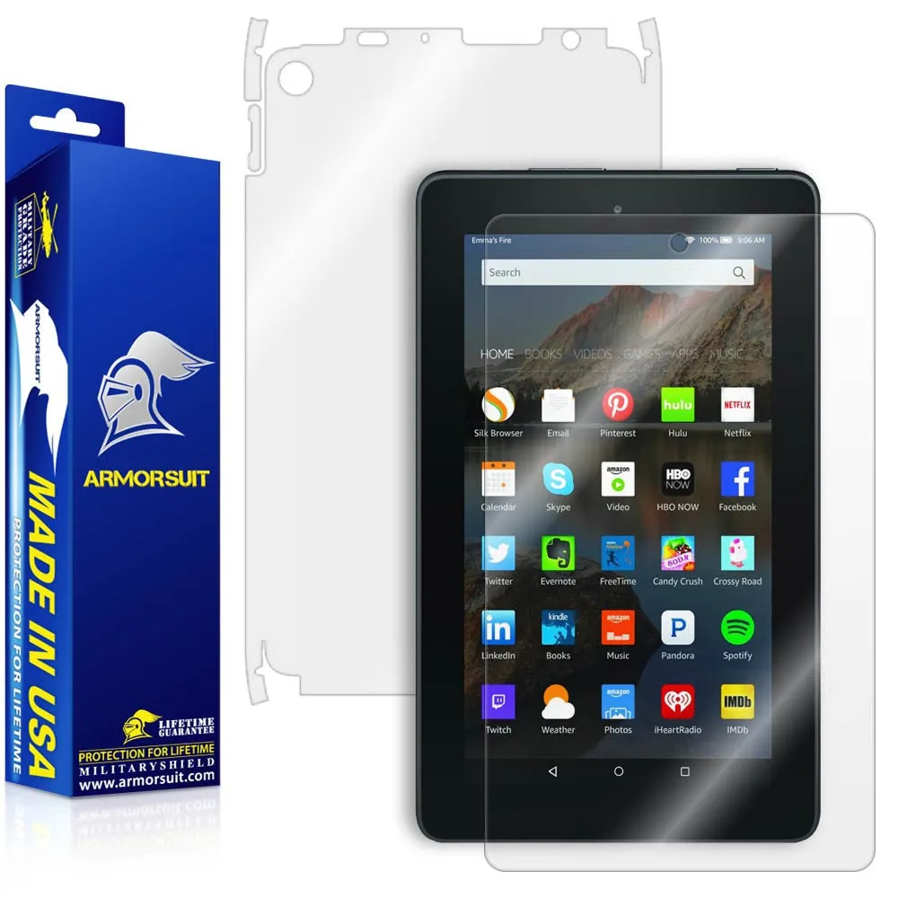 Amazon Fire 7" Screen Protector (2015)   Full Body Skin Protector