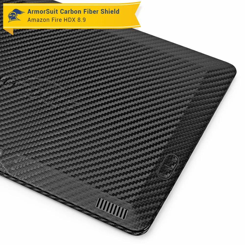 Amazon Fire HDX 8.9" (2014) / Kindle Fire HDX 8.9" Screen Protector   Black Carbon Fiber Film Protector