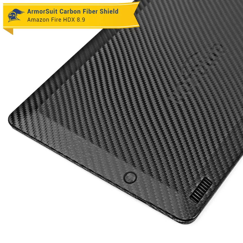 Amazon Fire HDX 8.9" (2014) / Kindle Fire HDX 8.9" Screen Protector   Black Carbon Fiber Film Protector