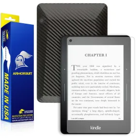 Amazon Kindle Voyage Anti-Glare (Matte) Screen Protector   Black Carbon Fiber Skin