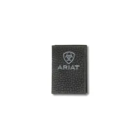 Ariat Bullhide Black Trifold Wallet