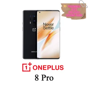 ASK PRICE PREOWNED OnePlus 8 Pro 12GB 256GB Black IN2025 (Set Only)