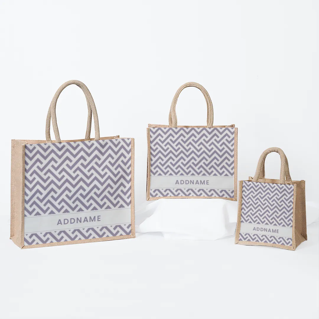 AUFBAU Series - Pastel Purple Jute Bags