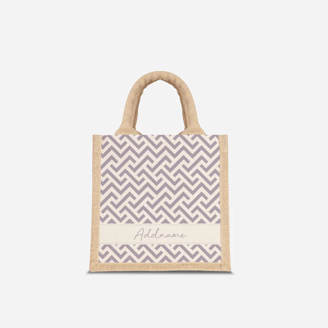 AUFBAU Series - Pastel Purple Jute Bags