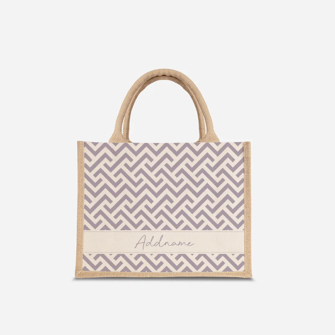 AUFBAU Series - Pastel Purple Jute Bags