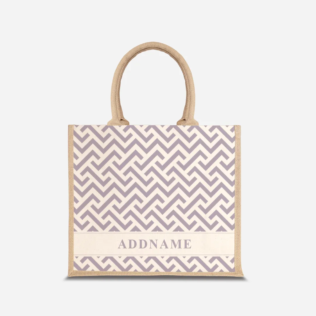 AUFBAU Series - Pastel Purple Jute Bags