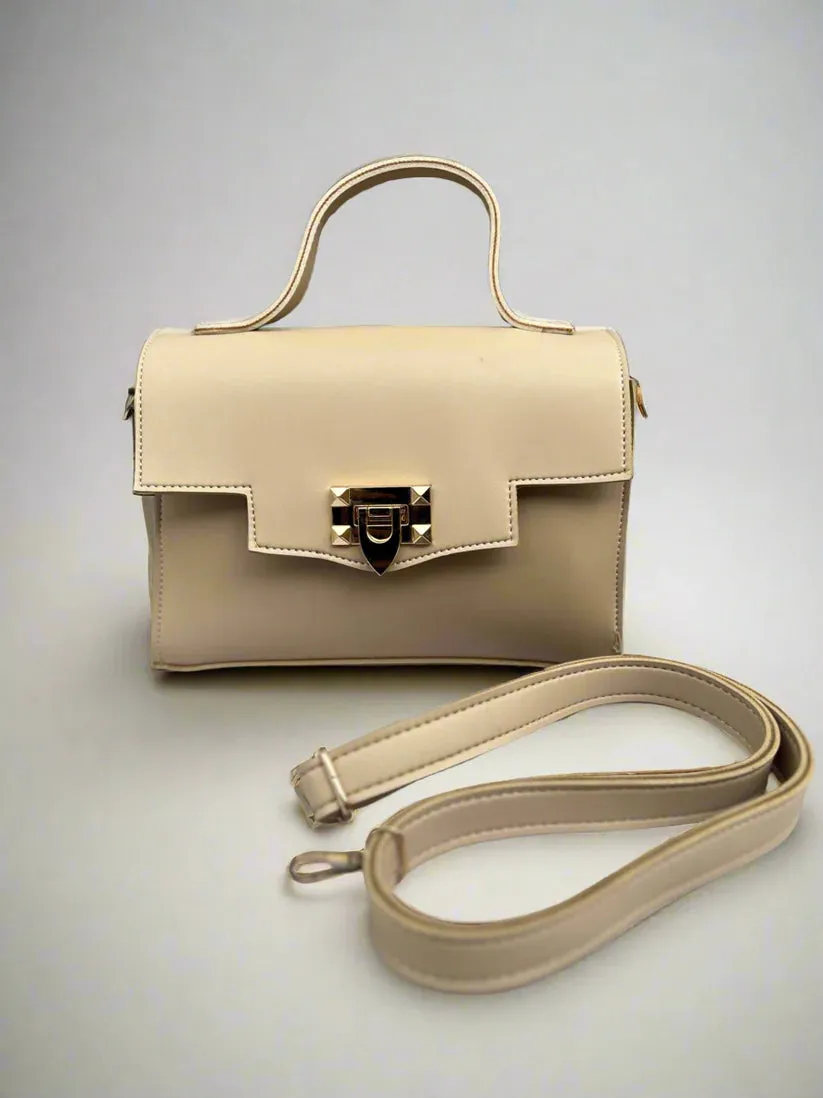 Aurum Chic Crossbody Bag “Sandy Beige