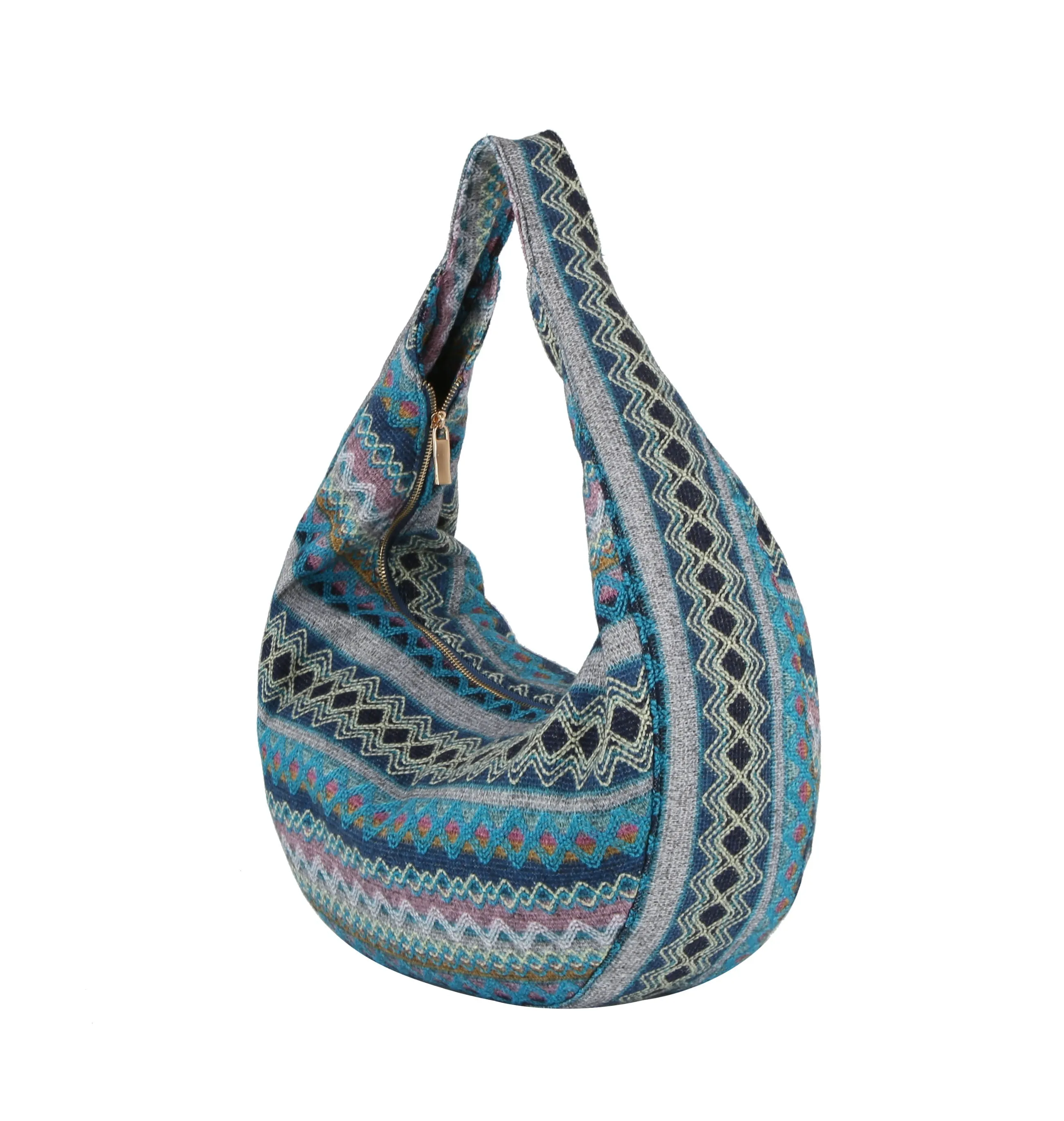 Aztec Zigzag Sling Shoulder Hobo Handbag by hfstylish