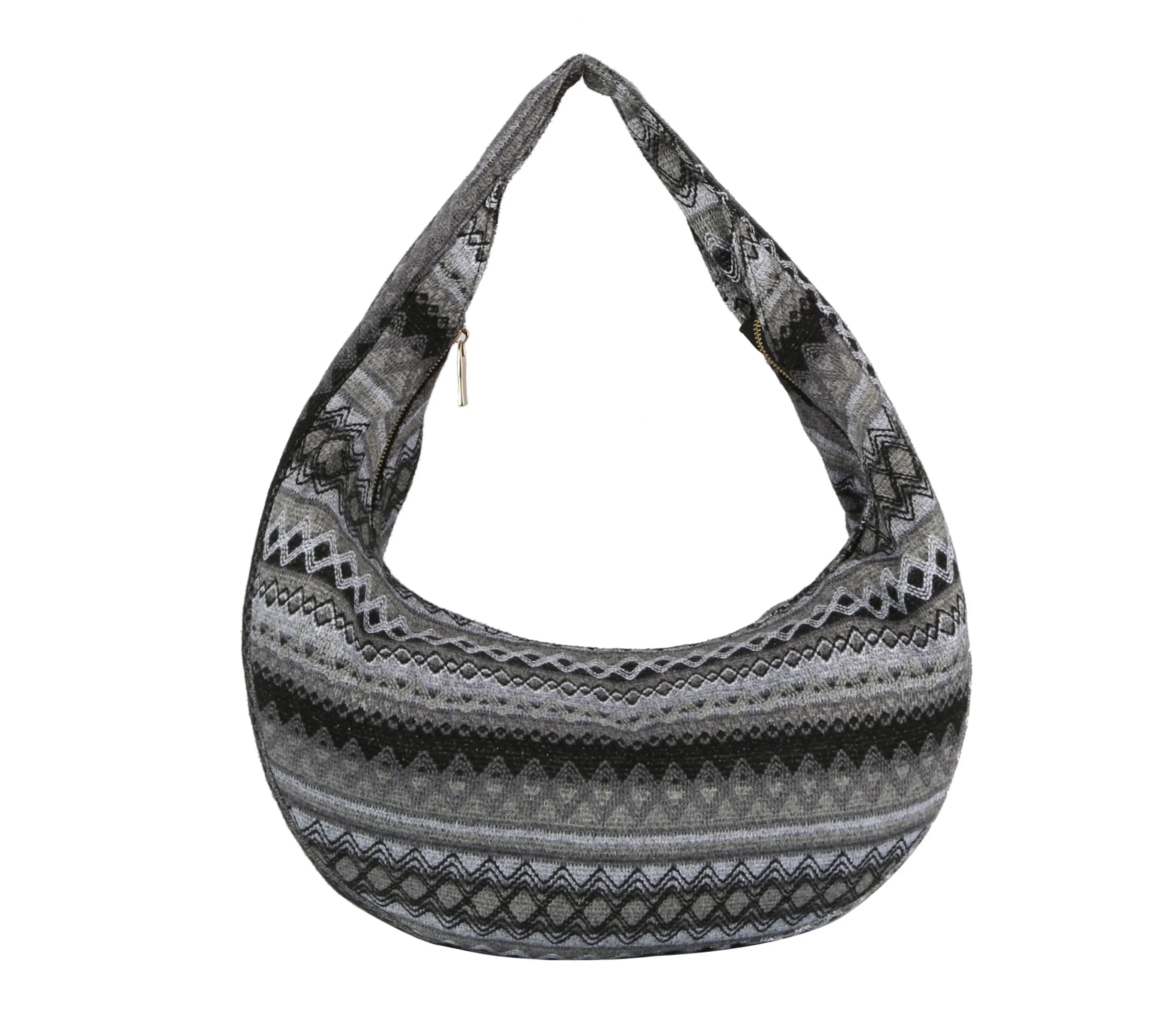 Aztec Zigzag Sling Shoulder Hobo Handbag by hfstylish