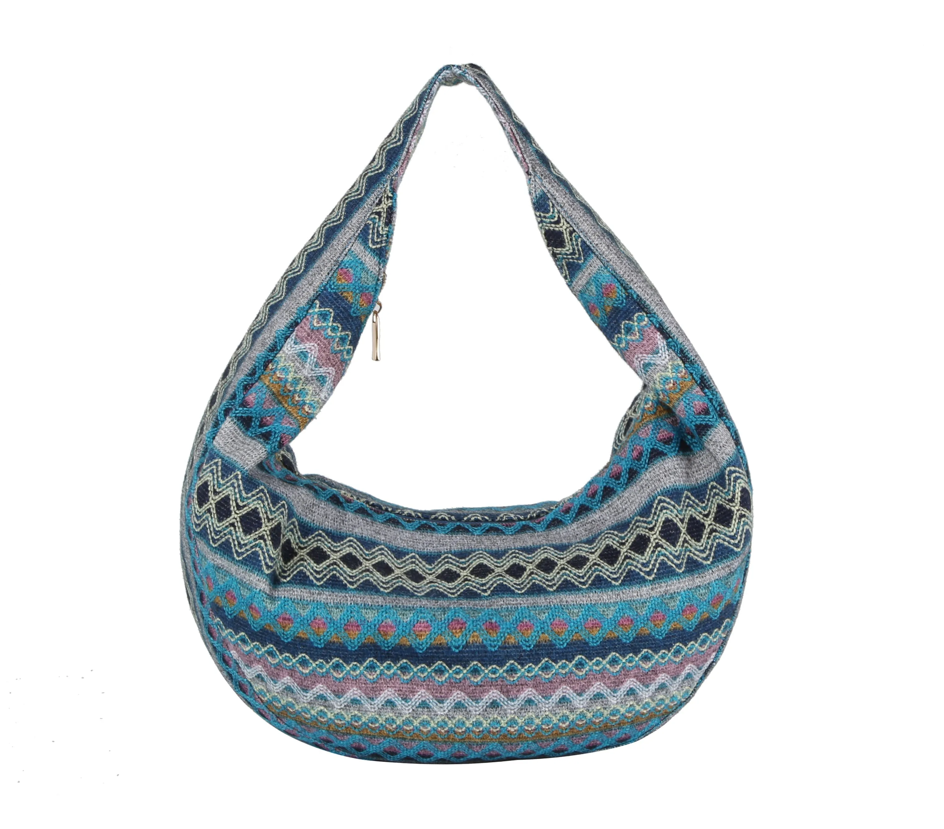 Aztec Zigzag Sling Shoulder Hobo Handbag by hfstylish