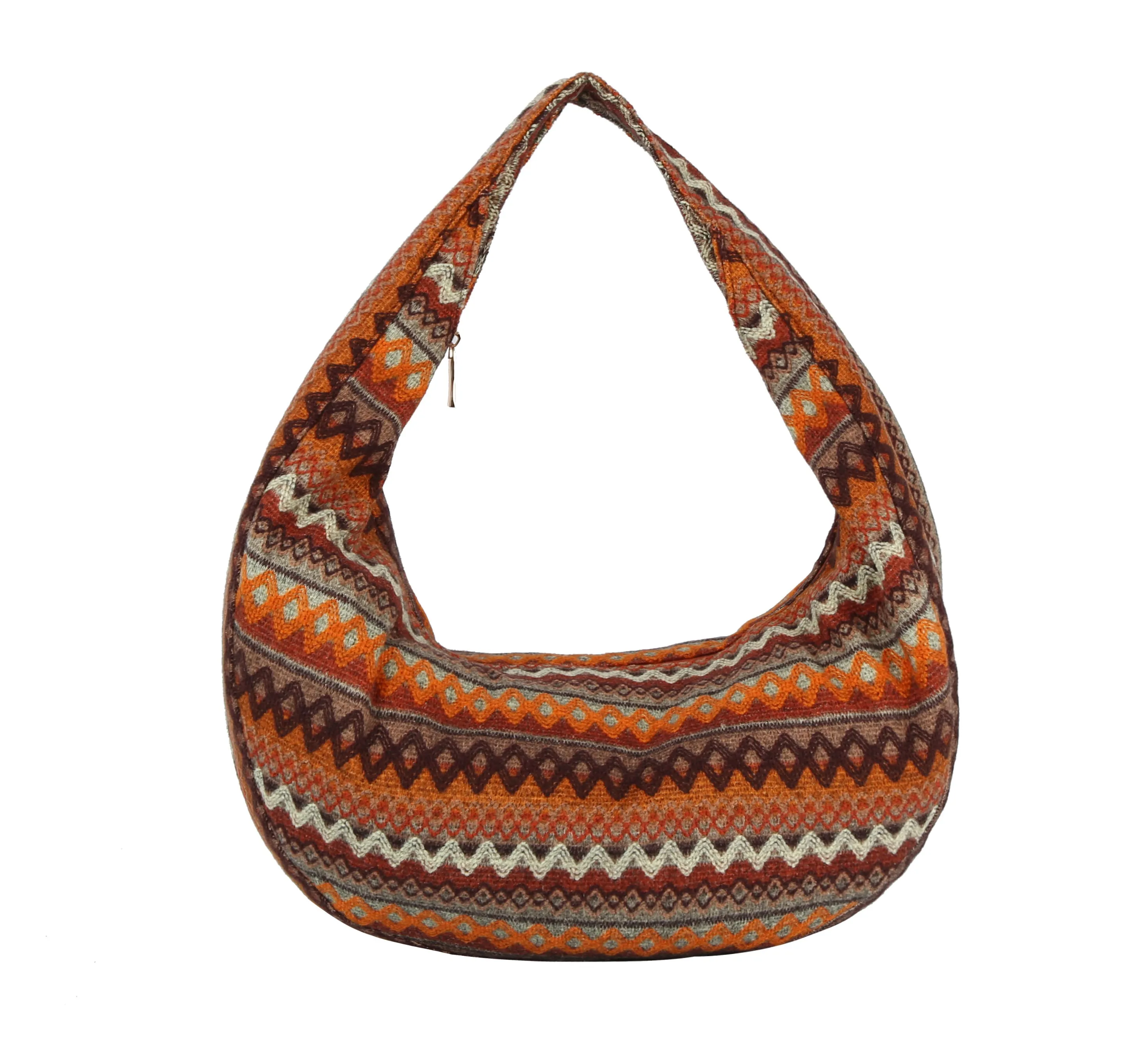 Aztec Zigzag Sling Shoulder Hobo Handbag by hfstylish