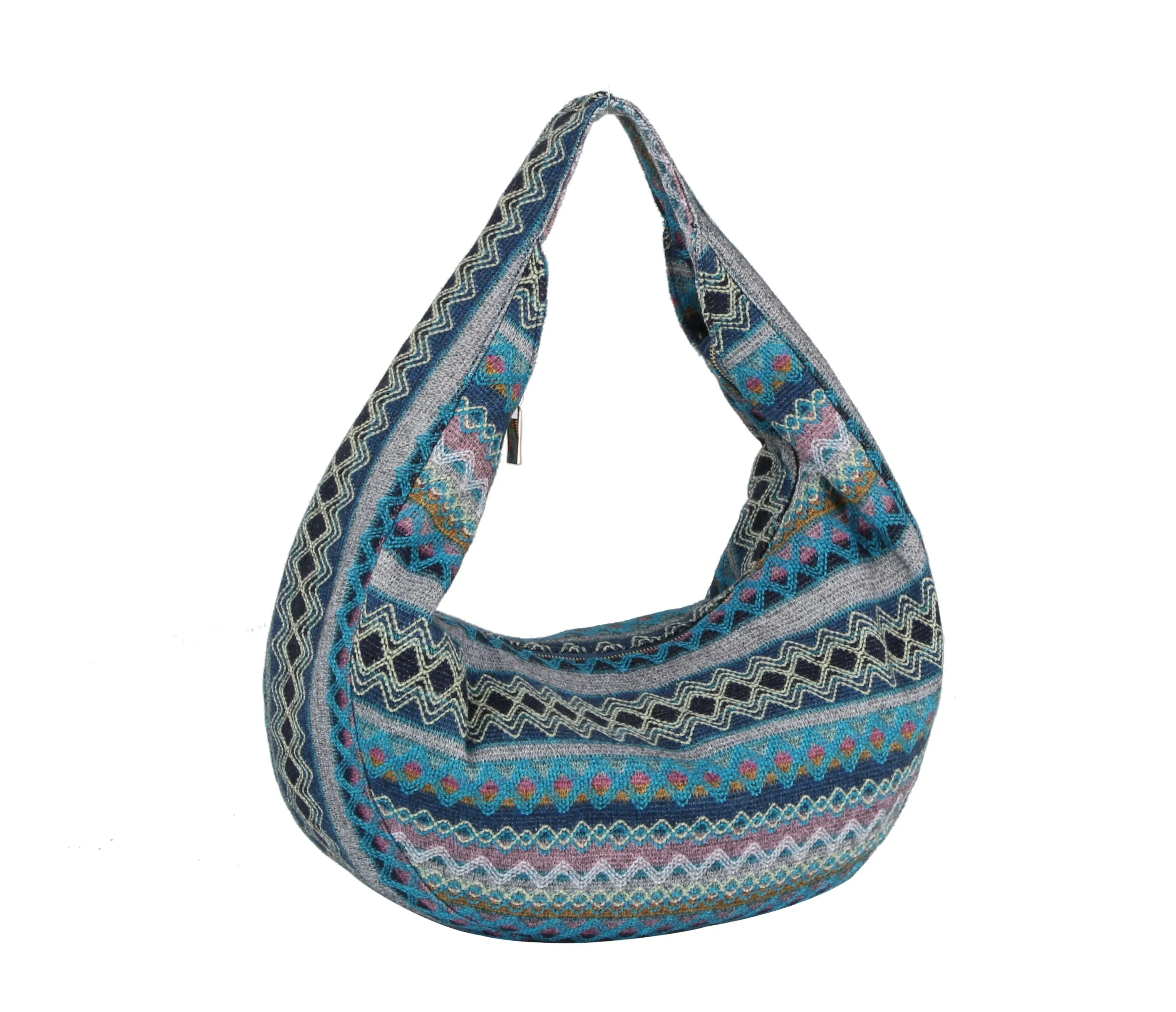 Aztec Zigzag Sling Shoulder Hobo Handbag by hfstylish