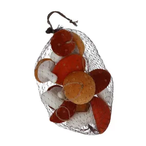 Bag of Toadstool Autumnal Decorations