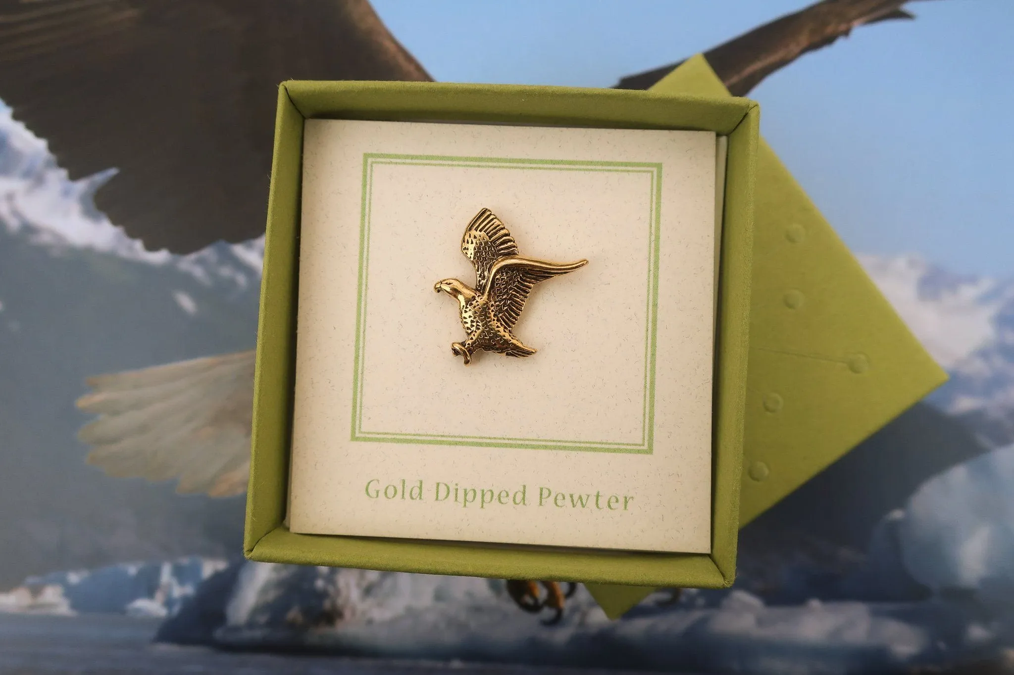 Bald Eagle Gold Lapel Pin