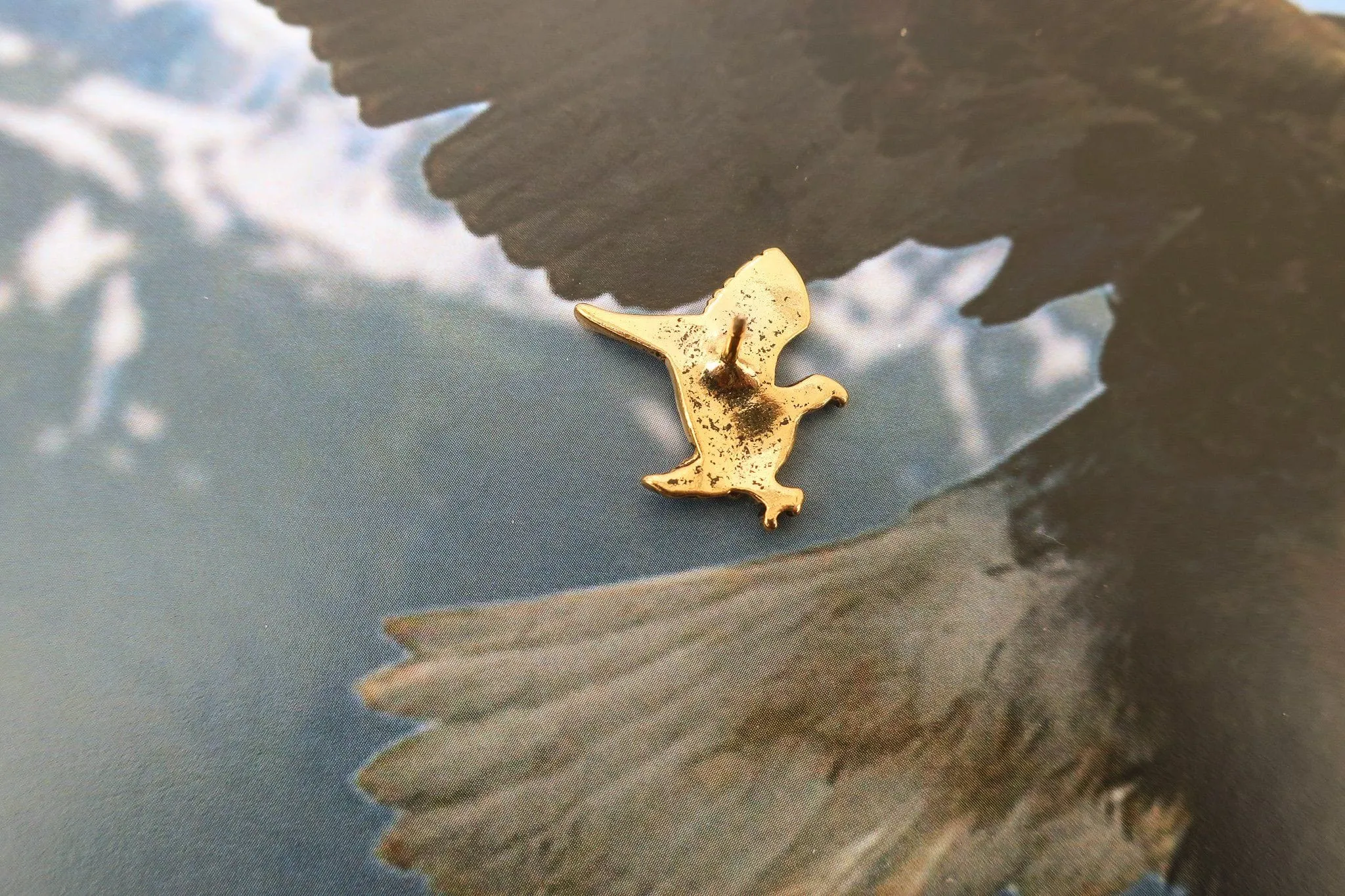 Bald Eagle Gold Lapel Pin