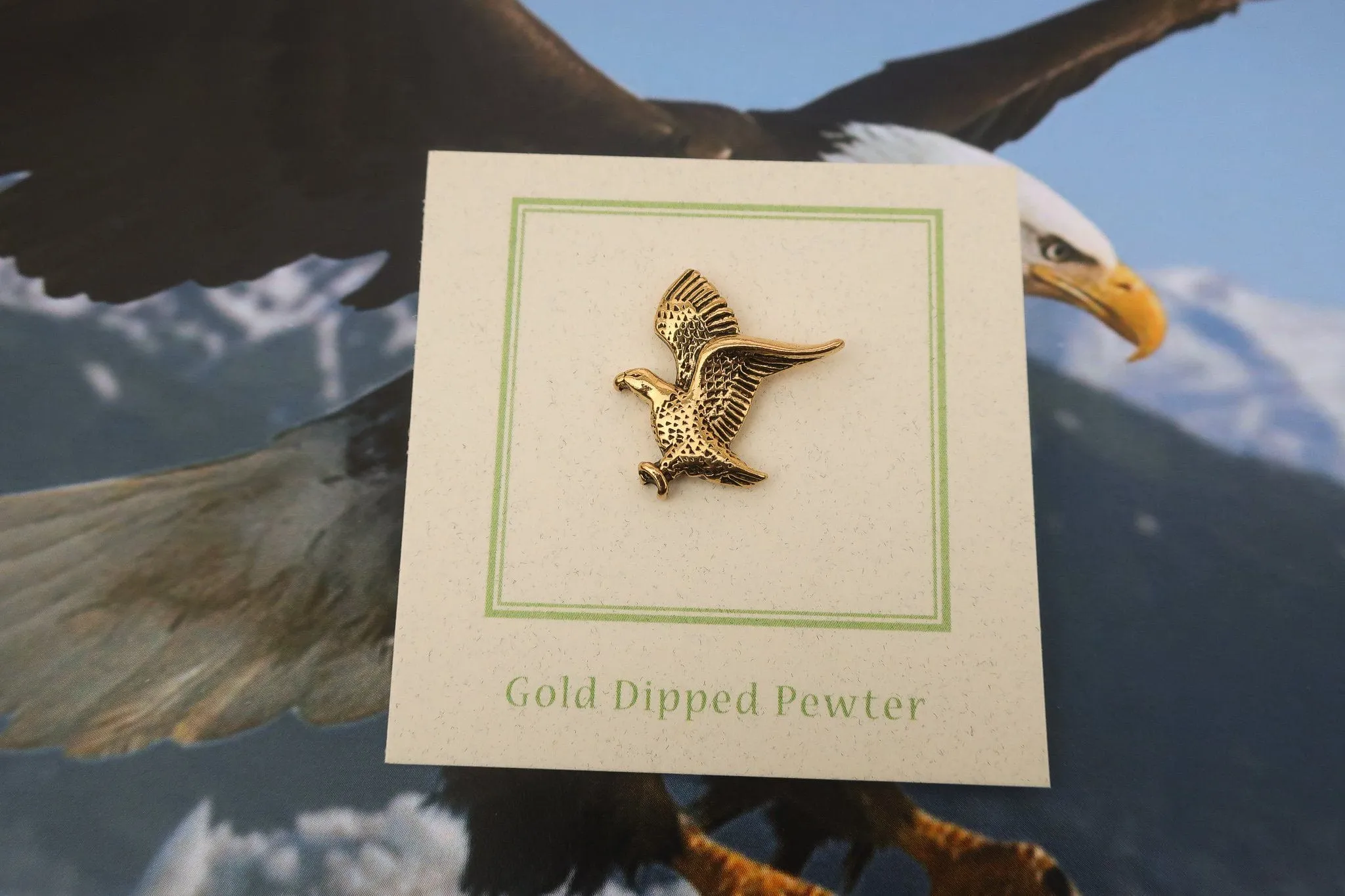 Bald Eagle Gold Lapel Pin