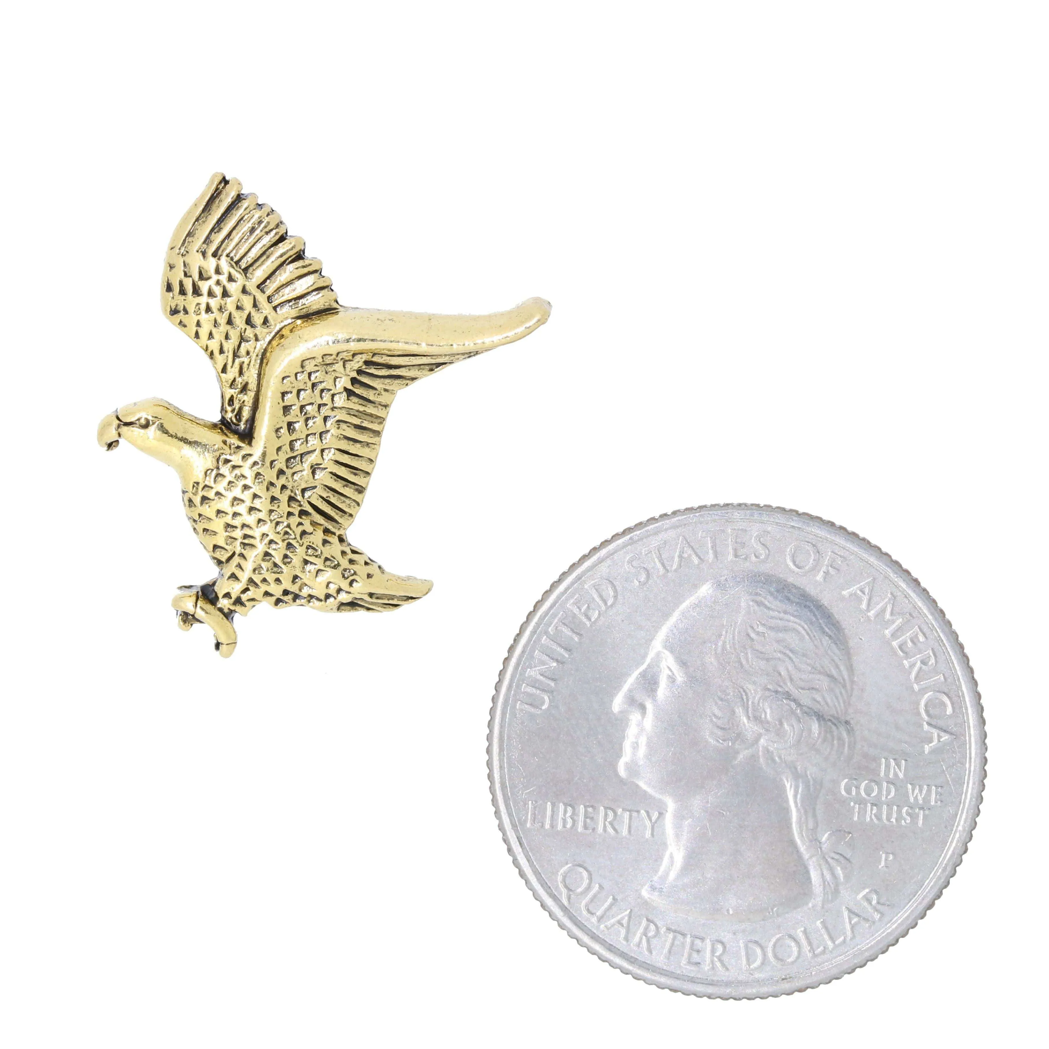 Bald Eagle Gold Lapel Pin