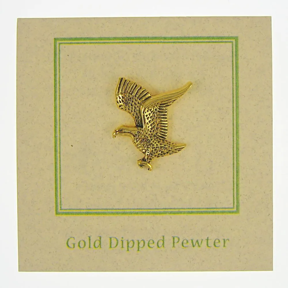 Bald Eagle Gold Lapel Pin