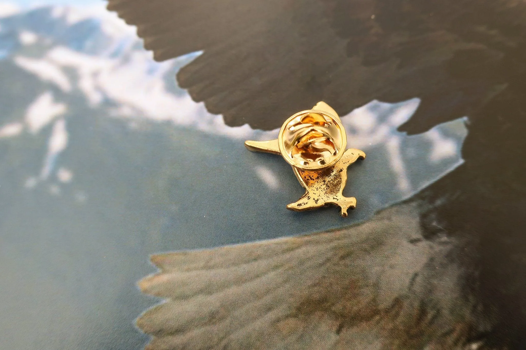 Bald Eagle Gold Lapel Pin