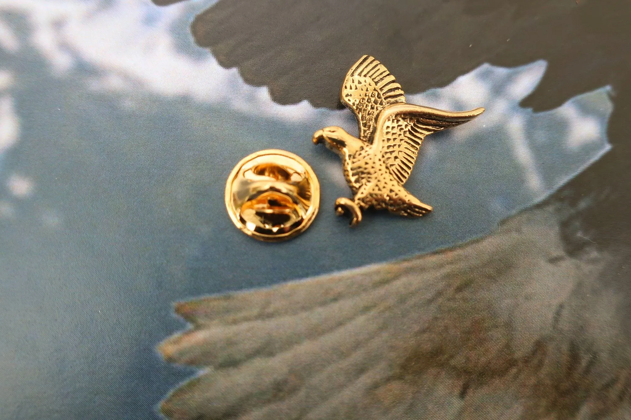 Bald Eagle Gold Lapel Pin