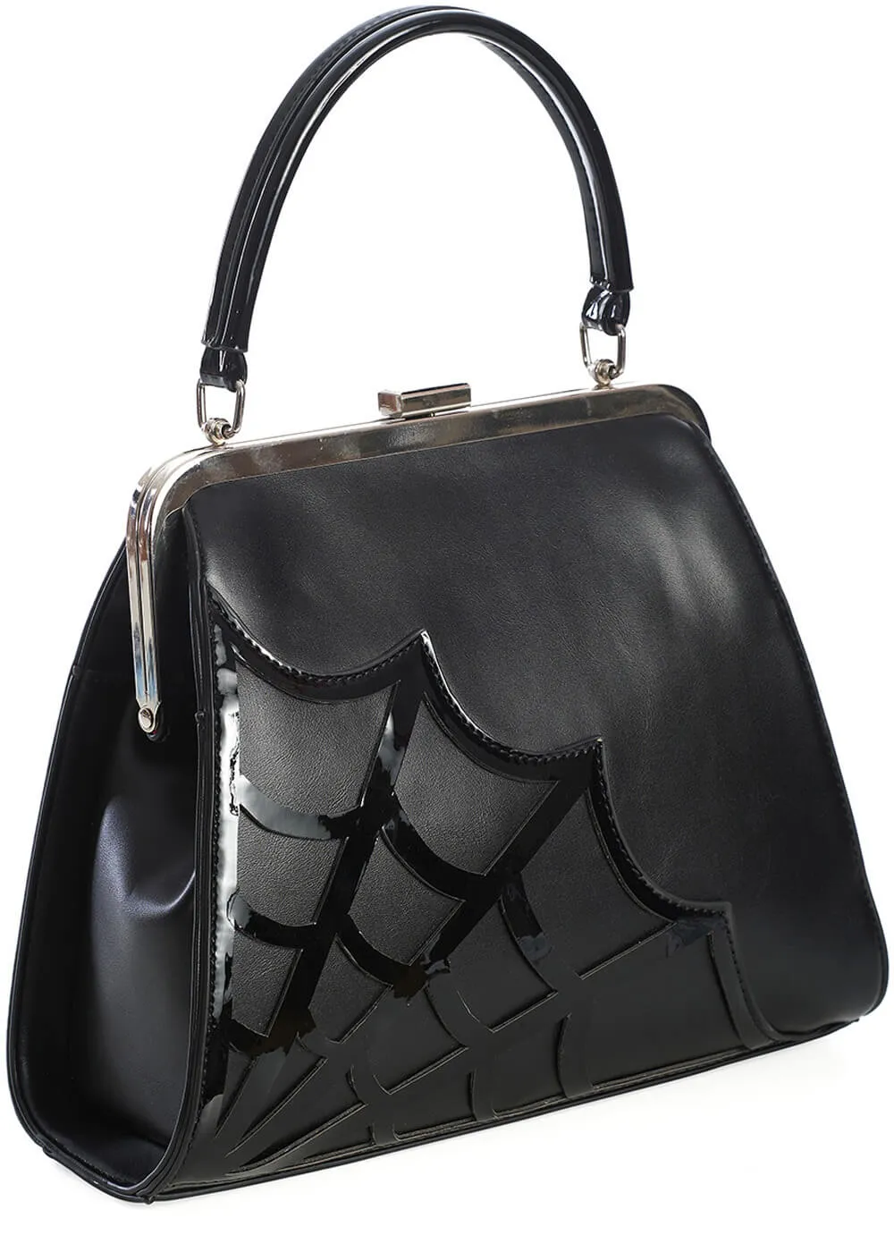 Banned Twilight Time Spiderweb Bag Black