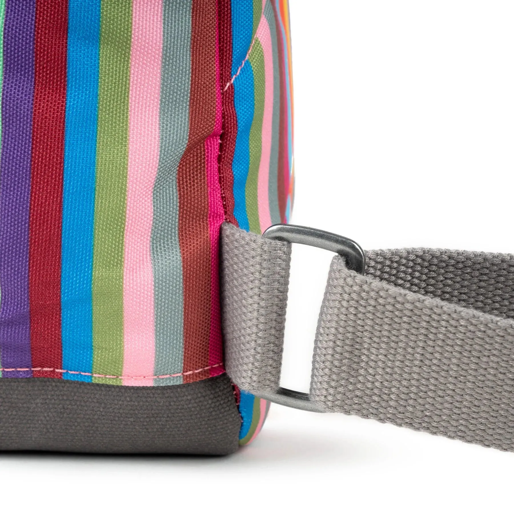 Bantry B Small Recycled Canvas Backpack - Multi Stripe