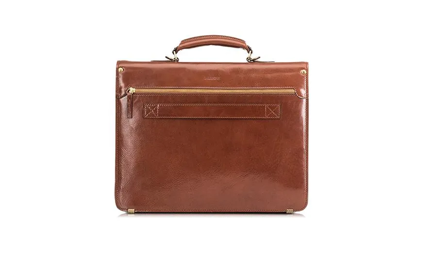 Baron Classic Leather Briefcase