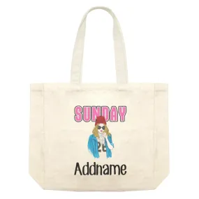 Beautiful Chic Sunday Hipster With Addname Shopping Bag