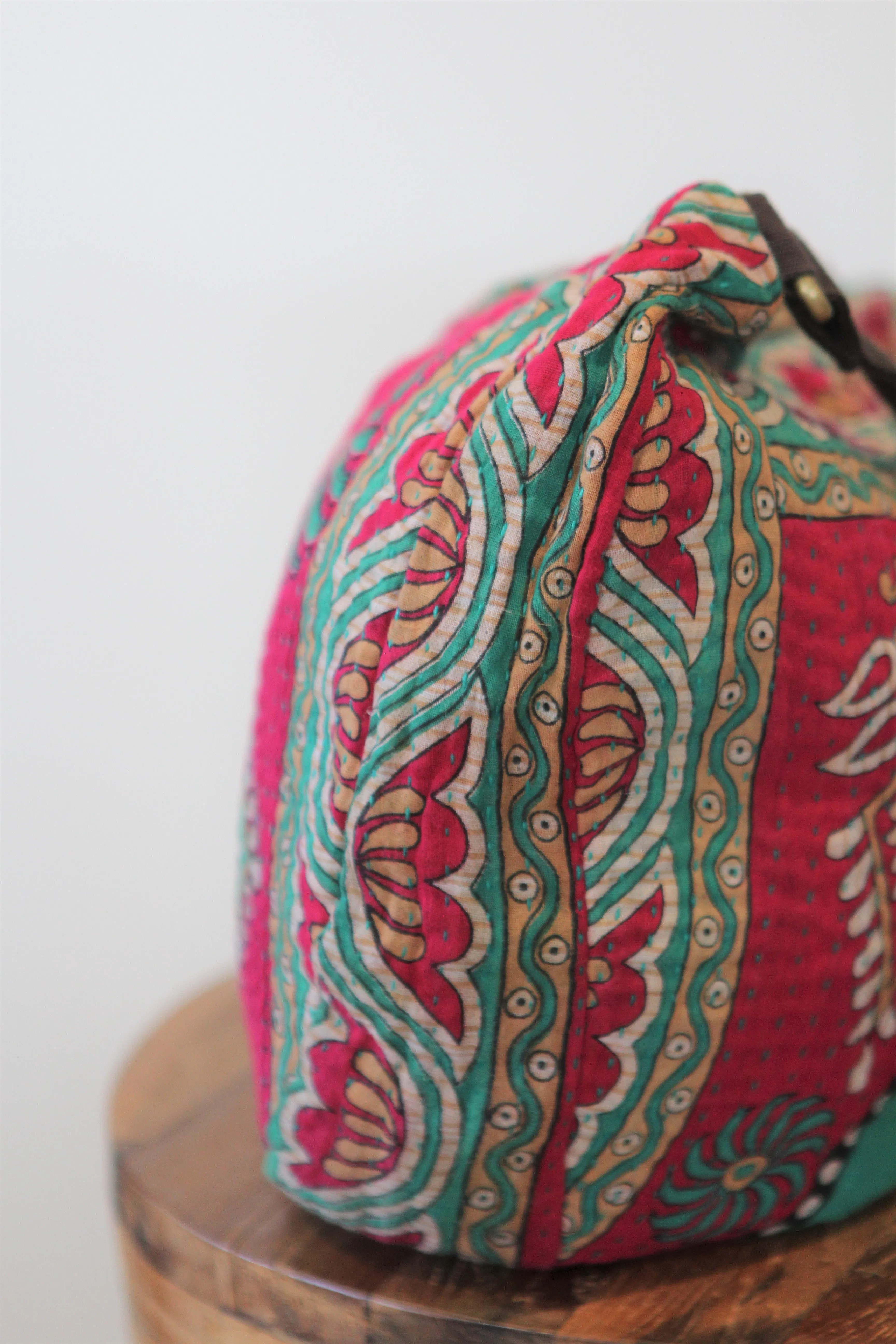 Bharati Boho Bag - Pink & Teal