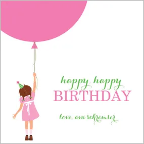 Birthday Girl Gift Sticker - Set of 24