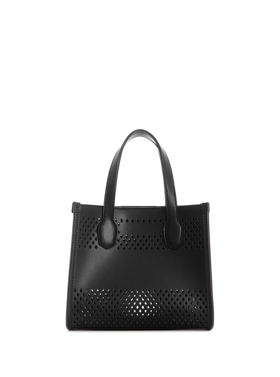 Black Katey Perf Mini Tote Bag