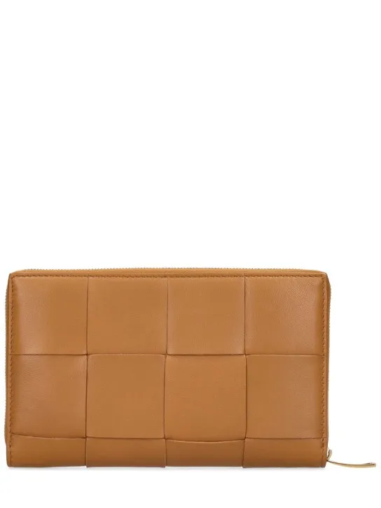 Bottega Veneta   Cassette leather zip around wallet 