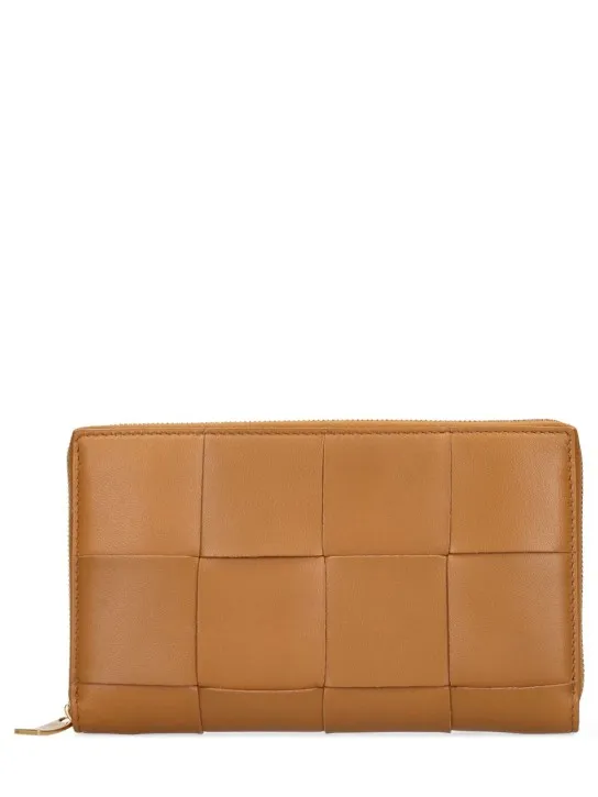 Bottega Veneta   Cassette leather zip around wallet 