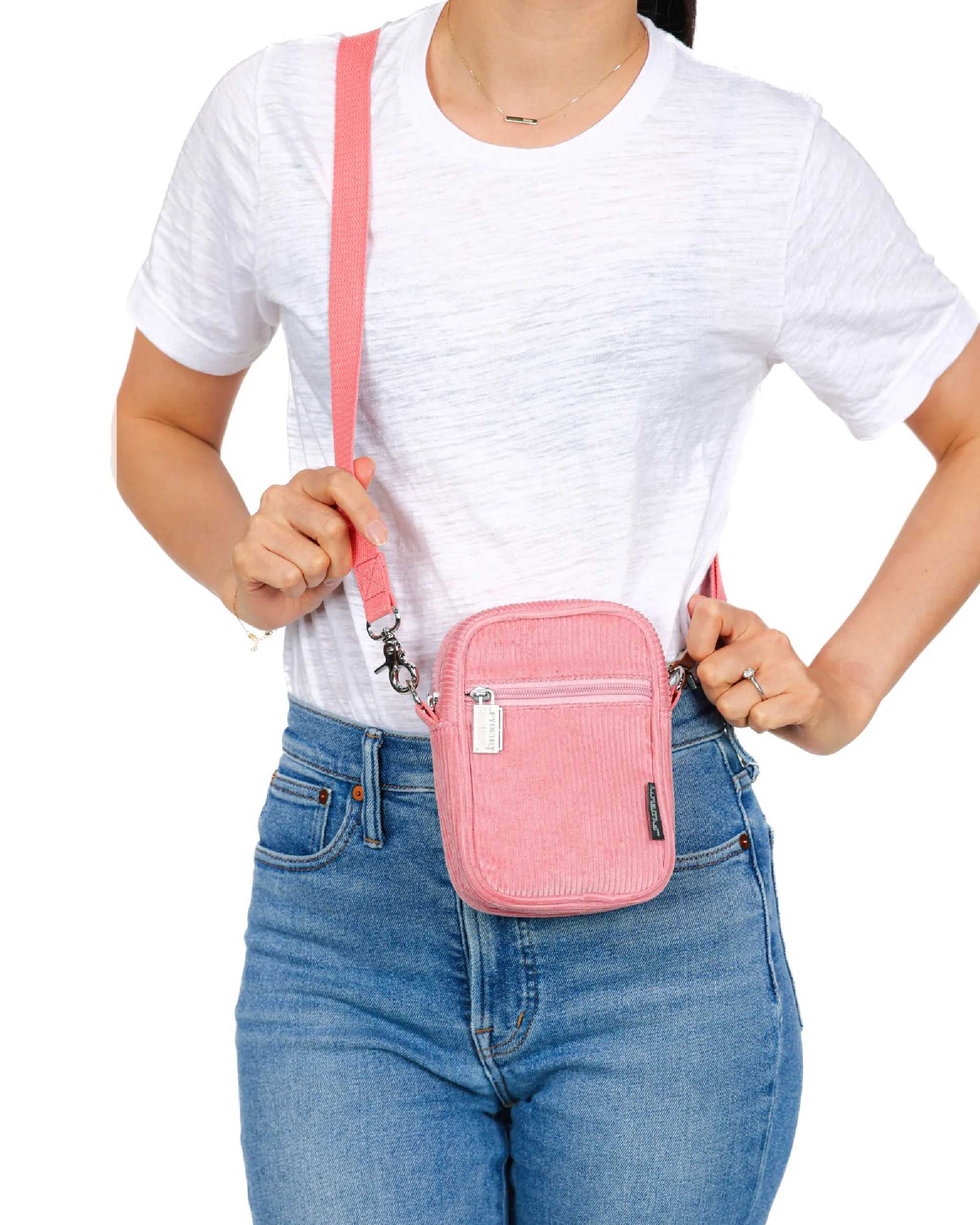 Brick Bag | Mini Crossbody | Corduroy Pink