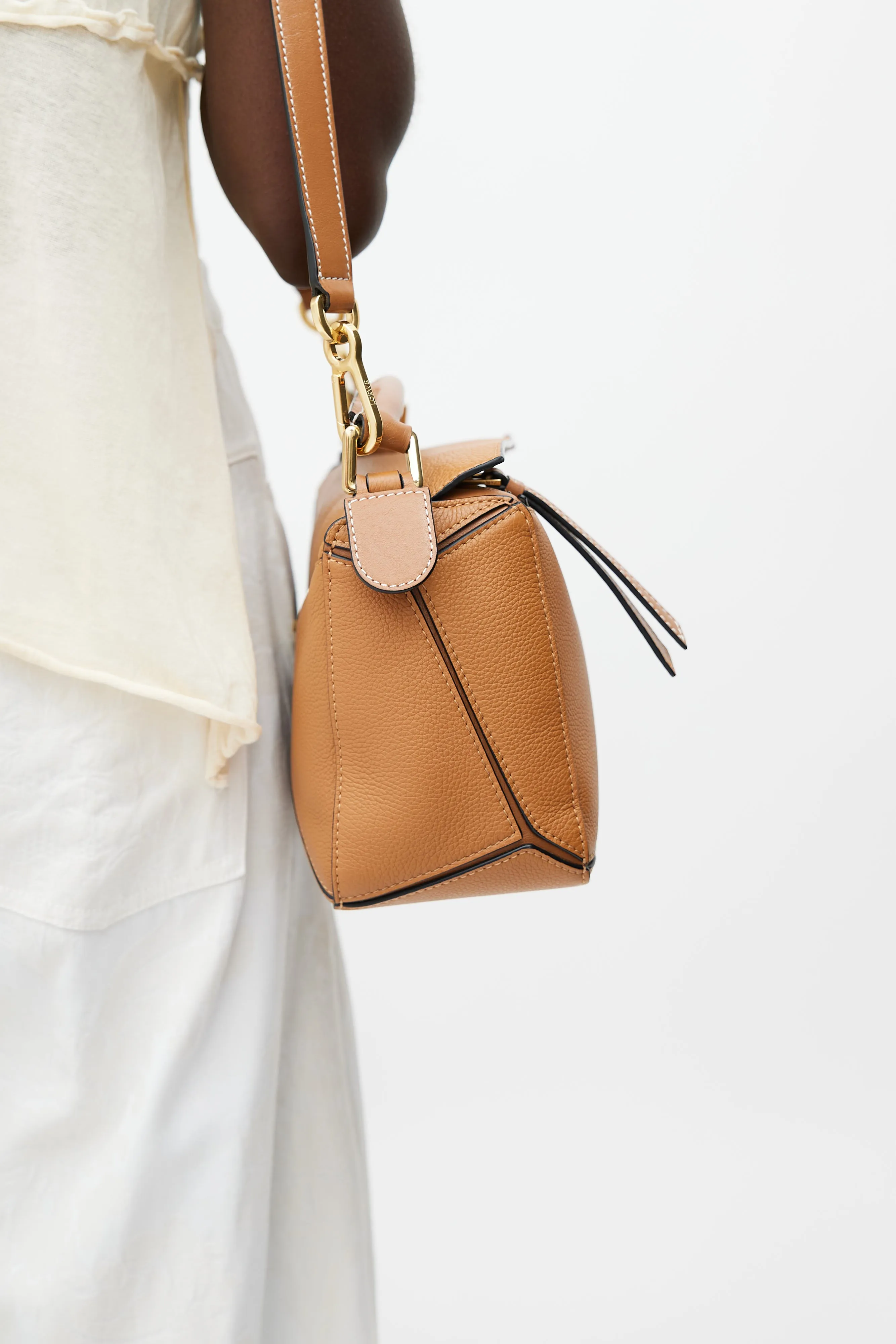 Brown Small Puzzle Bag