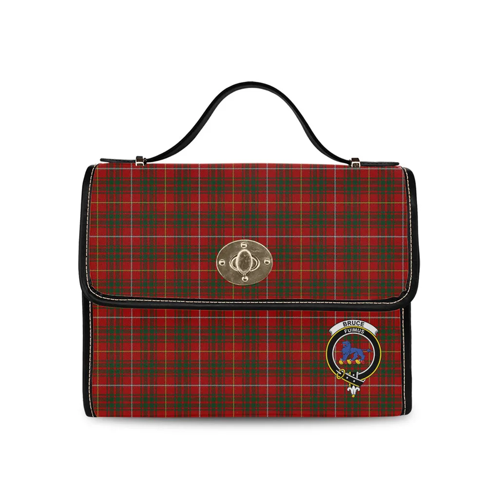 Bruce Tartan Waterproof Canvas Bag with Family Crest