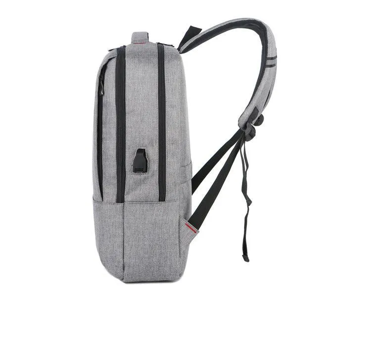 Business Oxford Waterproof Laptop Backpack-Grey