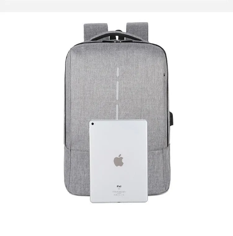 Business Oxford Waterproof Laptop Backpack-Grey