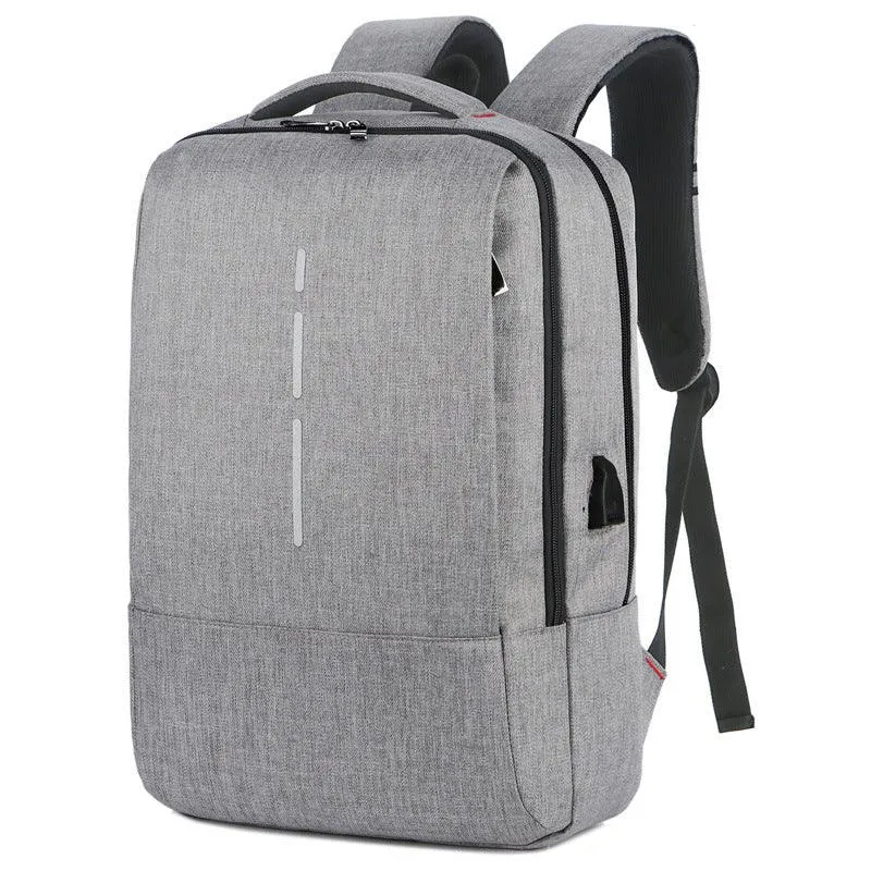 Business Oxford Waterproof Laptop Backpack-Grey