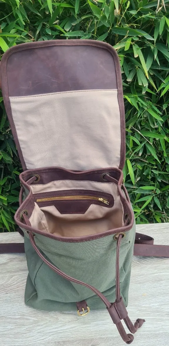 Canvas Back Pack Bag